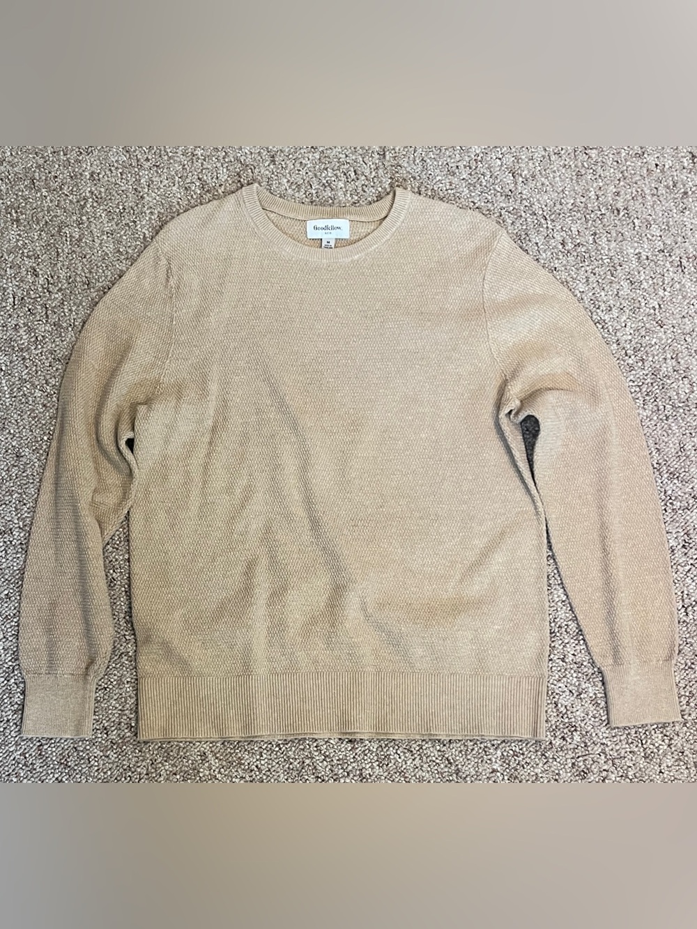 Goodfellow & Co Men’s Crewneck Sweater — Beige